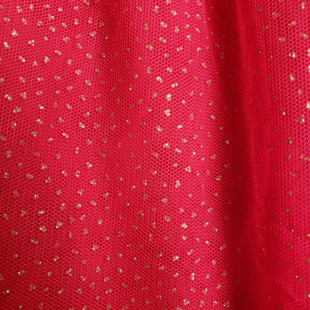 Carter's Kid Casual Red and gold tulle dress sz 7 - Picture 6 of 7
